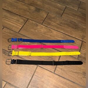4 baseball belts boys size Small